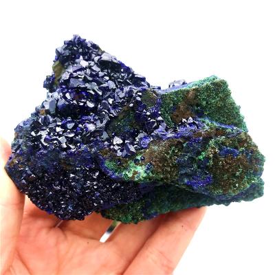 China China Wholesale Natural Crystal Blue Malachite Specimen Gemstone Blue Azurite For Sale for sale