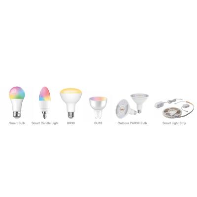 China Amazon Alexa Google Home IFTTT Chaoran Google Home Mini Smart RGB WiFi Led Light Lamp Bulb Dimmable for sale