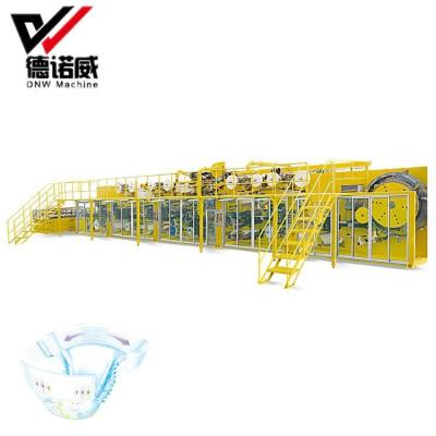 China Modern Design Low Price Customized baby pampers diaper machine disposable nappy making machine for sale