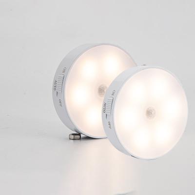 China Modern Powered Wall Light Circular Led Motion Sensor Indoor Closet Light for sale