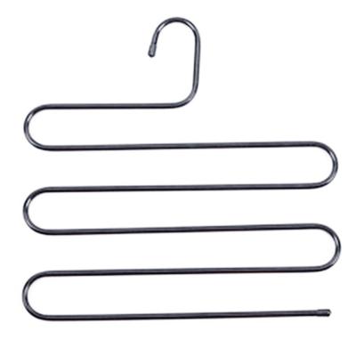 China Bestlife Minimalist Wholesale 5 Layers Stainless Steel Trouser Scarf Hanger Pants Towels Clothes S Pant Hangers for sale