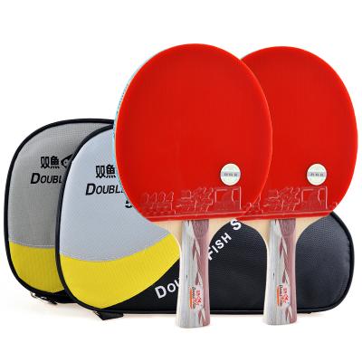 China 5 Star Full Table Tennis Racket Double Fish Durable 7 Layers Pure Wood Board Ping Pong Racket Table Tennis Racket for sale