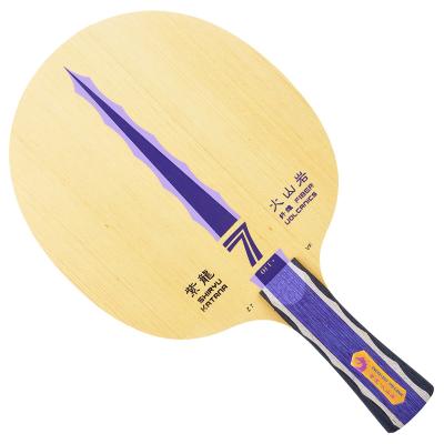 China Attrack YinHe Zilong Volcanic Rock Z-7 Fiber Fast Table Tennis Racket 5 Layer Table Tennis Blade for sale