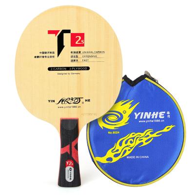 China Protect Table Tennis Table YinHe T2S Table Tennis Racket Checkers Carbon Table Tennis Bat Ping Pong Positive Rubber Blade for sale