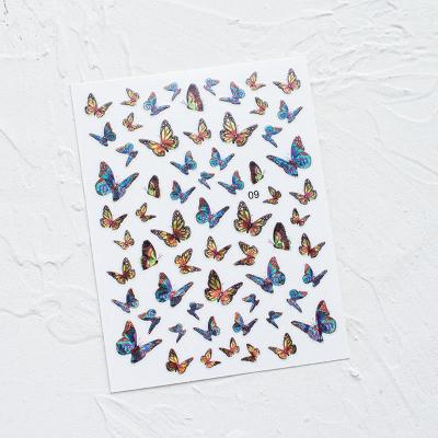 China Geometric Transfer Paper Floral Butterfly Water Cartoon Christmas Nail Art Sticker WG331-426 for sale