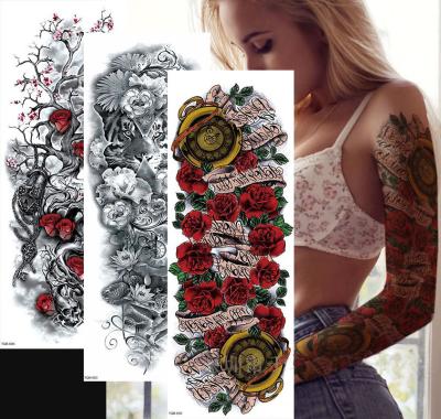 China Extended ARM TQB041-080 Large Size Waterproof Temporary Temporary Tattoo Water Transfer Sticker For Women Men for sale