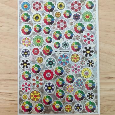 China Self Adhesive Nail Art Decoration Japanese Style Nail Wraps Ultra Thin 3d Flower Nail Art Stickers For Nail Decorations Supplies for sale