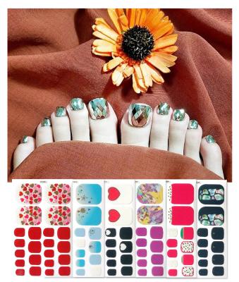 China QY-J001-QY-J032 2021 Paper Korean Little Prince 3D Bronzing Lasting Finishing Nail Stickers Foot Stickers for sale