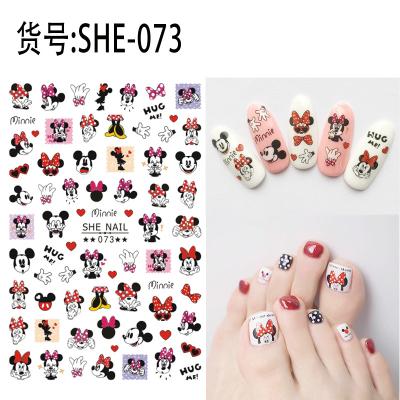 China New paper children's cartoon nail stickers SHE065-SHE080, durable waterproof nail stickers, top brands luxury nail stickers for sale