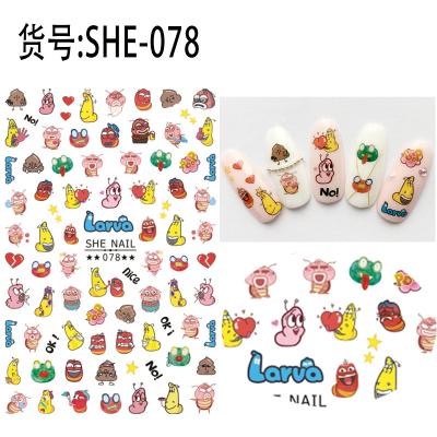 China Wholesale new children's cartoon luxury nail stickers nail stickers paper durable waterproof large stickers brands for sale