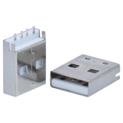 China USB Male Connector Splint With USB 2.0 Jack A Type Male Socket PCB Board USB Connector Jack Type USB AM 4pin Splint Connector Male for sale