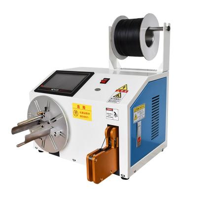 China Coil Cable Winding Semi-automatic Winding And Tying Machine With HD Touch Screen for sale