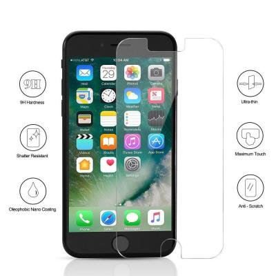 China 9H Full Tempered Glass Bubble Free Iphone Screen Protector Case Friendly for sale