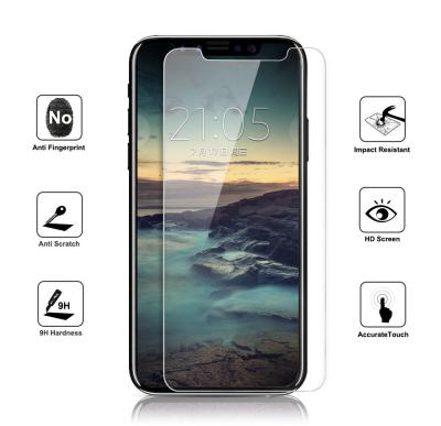 China Full Coverage Tempered Glass Screen Protector IPhone X , Scratch Guard Tempered Glass for sale