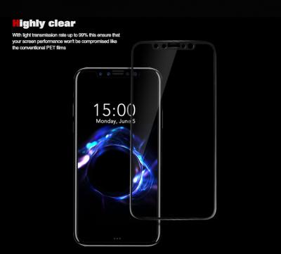 China Iphone X Tempered Glass Phone Screen Protector , 2 Way Privacy Screen Protector  for sale