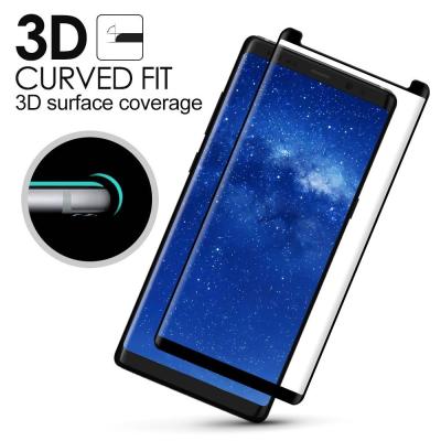 China Samsung Note 8 Anti Smudge Privacy Glass Screen Protector 3D Curved Edge for sale