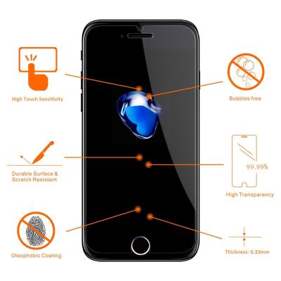 China 3D Full Cover Tempered Glass Screen Protector , Apple Iphone 7 Screen Protector for sale