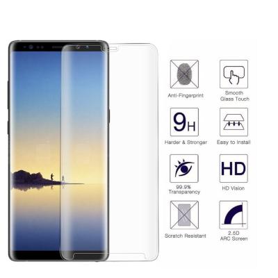 China Samsung Eyes Protected Curved Tempered Glass Screen Protector Oleophobic Coating for sale