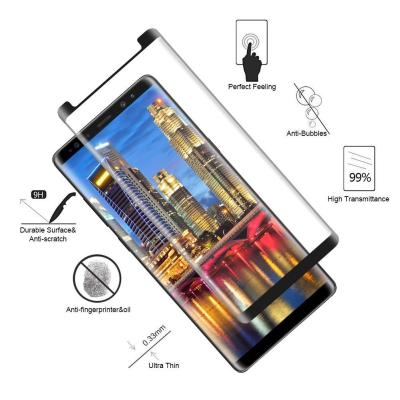 China Samsung Sensitive Curved Tempered Glass Screen Protector Case Friendly for sale