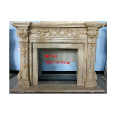 China EUROPEAN Home Decoration Indoor Hand Carved Marble Fireplace Heater for sale