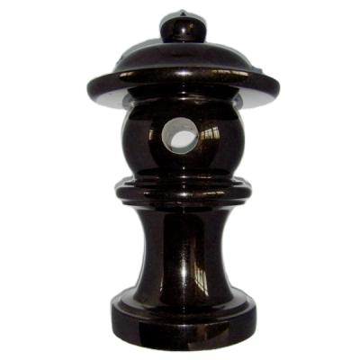 China EUROPEAN Granite Headstone Accessories Black Lantern And Vases For Headstones And Monuments for sale