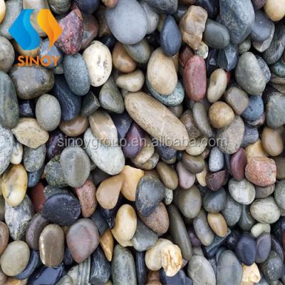 China Natural Mixed Natural Stone River Stone for sale