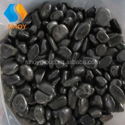 China Modern natural black riverstones for garden decorations for sale