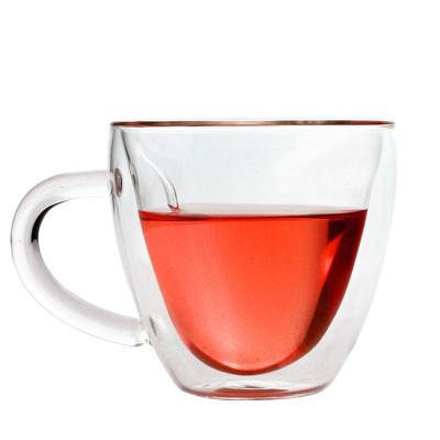 China Viable manufacturers the direct sale of the heart-shaped glass cup tea cup coffee cup glass cup for sale