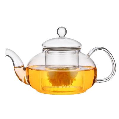 China Heat Resistant Glass Teapots With Glass Infuser Made In China Amazon Wholesale Heat Resistant Glass Teapots With Glass Infuser 600ml for sale