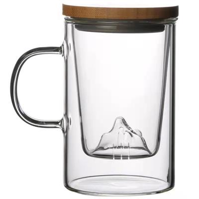 China 2022 New Factory Selling Best Selling High Quality Heat Resistant Iceberg Cup Double-Layer Glass Mug Custom Made High Quality Double-Layer Heat-Resistant Glass for sale