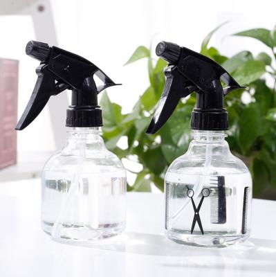 China Household Products Hairspray Bottle Makeup Hand Press Hairdresser Spray Gardening Transparent Water Bottle for sale