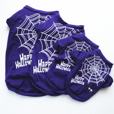 China Viable Halloween Productos Productos Para Mascotas Ropas Pets Shirt Summer Pet Costume Happy Perros for sale