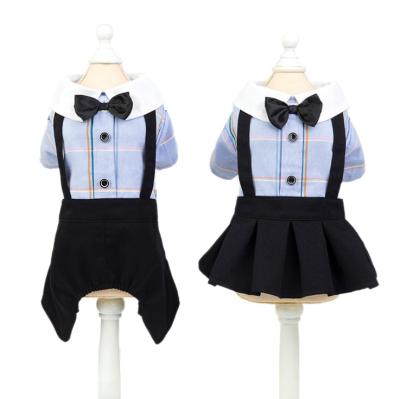 China Viable Spring Summer Dog Couples Dress Up Dog Lovers Clothes Student Cosplay Pet Clothes Dress Up for sale