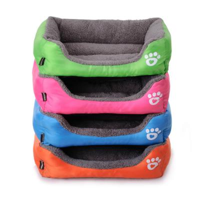 China Sustainable Four Color Memory Foam Luxury Dog Bed Non Slip Large Pet House for sale