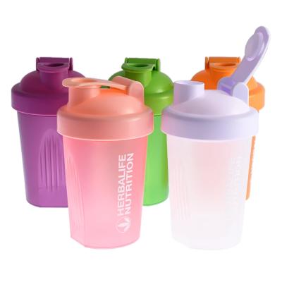 China Sustainable 400ml Edible Grade Sports Outdoor Water Bottle Gym Protein Shaker Water Bottle Water Storage Bottle for sale