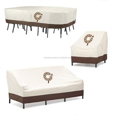 China Protect Patio Furniture 600D Patio Furniture Set Outdoor UV Resistant Cover Sofa Garden Furniture Cover for sale