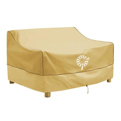 China 420D Fabric Logo Dustproof Tear Resistant Patio Custom Loveseat Sofa Cover from Oxford with Vents and Windproof Buckles for sale