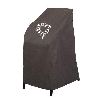 China Custom Heavy Duty Patio Lawn Waterproof 600D Oxford Fabric 600D Height Patio Bar Stool Cover UV Resistant for sale