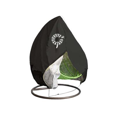 China Custom 210D Oxford Cloth Frost Windproof Resistant Patio Eggs Hanging Chair Cover for sale