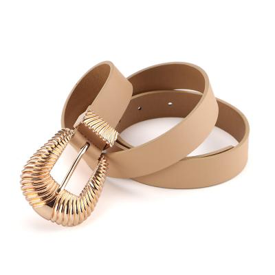 China Fashion.Casual.Business designer Especially brand female belts buckle waist women gold leathwr belt for sale