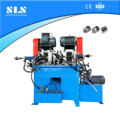 China Double Head Dry Chamfering Machine Automatic Interior Smoothing For Rod Bar Center Hole Drilling/Pipe Solid Wall for sale