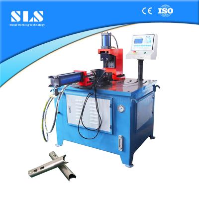 China energy & Mining Square Stainless Steel Metal Tube Round Angle Notcher / Hydraulic Automatic Pipe End Arc Notching Machine Tool for sale