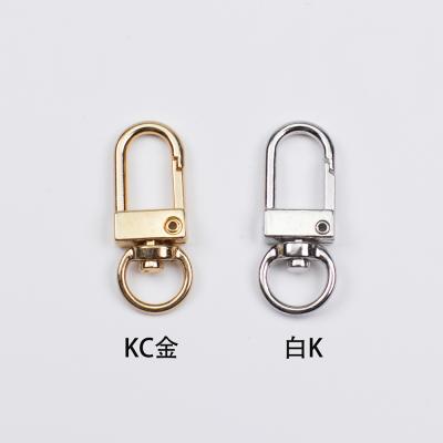 China Metal Single Flat Snap Zinc Alloy Swivel Snap Hook Small Swivel Hook For Wallet Purse for sale