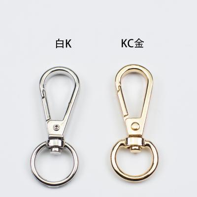 China High Quality Simple Metal O Ring Rotatable Dog Leash Snap Hook For Bag for sale