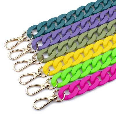 China Fasion MELLON Acrylic Chain Soft Feel Matte Color 20*30 Bag Handle Chain Strap Replacement For DIY Handbags Cross - Body Shoulder Bags for sale