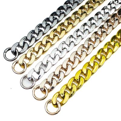 China Fasion MELLON Metallic Acrylic Gold Color 20*30 Bag Handle Chain Strap Replacement For DIY Handbags Cross - Body Shoulder Bags for sale