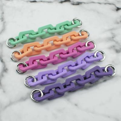 China MELLON popular new fashion jewelry accessories diy cell phone case acrylic spray paint all-match candy color chain for sale