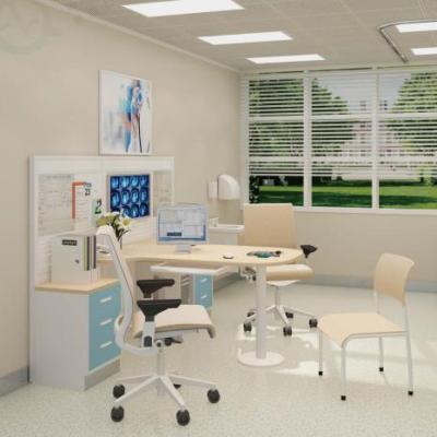 China Contemporary Modern Physician Office Clinic Office Doctor's Office Consultation Desk for sale