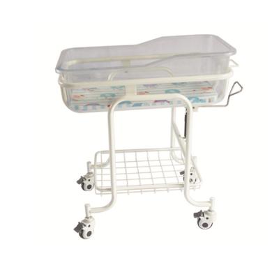 China Durable+adjustable+Mobile Pukang Medical Epoxy Coated Steel Infant Crib Hospital B-36 Newborn Bed for sale