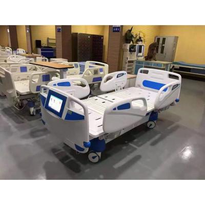 China Durable+Adjustable+Mobile Nursing 5 Functions Icu Hospital Treatment 2 Crank Manual Hospital Bed 3 For Sale for sale